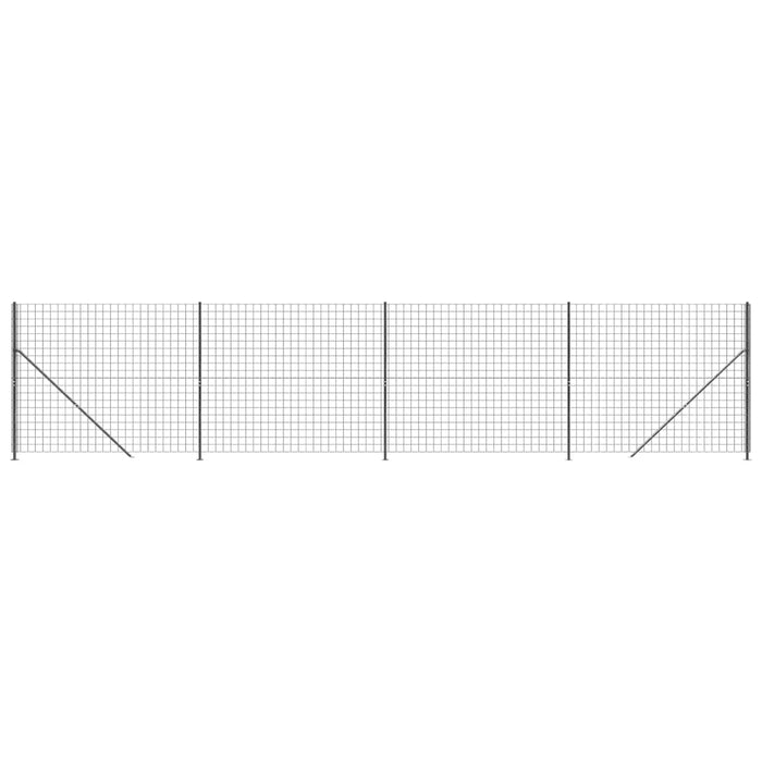 Recinzione Metallica con Flangia Antracite 1,4x10 m 154323