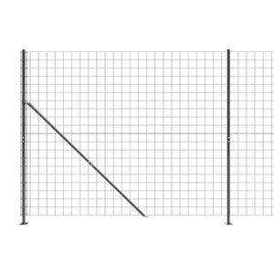 Recinzione Metallica con Flangia Antracite 1,6x25 m 154332