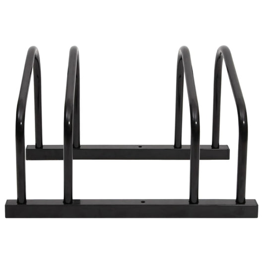 Portabici per 2 Biciclette Acciaio Nero 154422