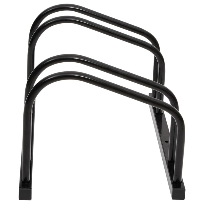 Portabici per 2 Biciclette Acciaio Nero 154422