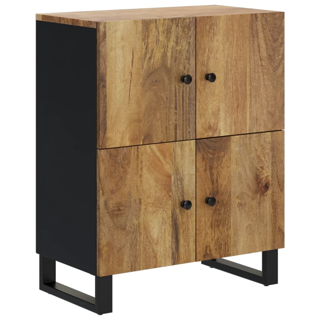 Credenza con 4 Ante 60x33x75 cm in Legno Massello di Mangocod mxl 104564