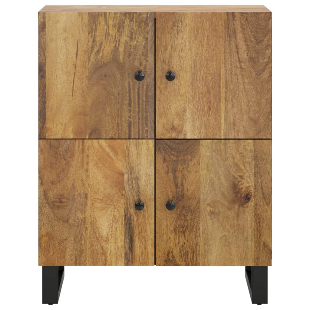 Credenza con 4 Ante 60x33x75 cm in Legno Massello di Mangocod mxl 104564