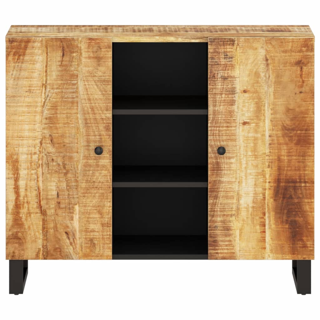 Credenza con 2 Ante 90x33x75 cm in Legno Massello di Mango 352925