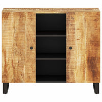 Credenza con 2 Ante 90x33x75 cm in Legno Massello di Mango 352925