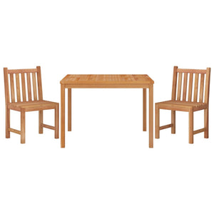 Set da Pranzo per Giardino 3 pz in Legno Massello di Teak cod mxl 78115