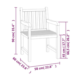 Set da Pranzo per Giardino 5 pz in Legno Massello di Teak cod mxl 78140