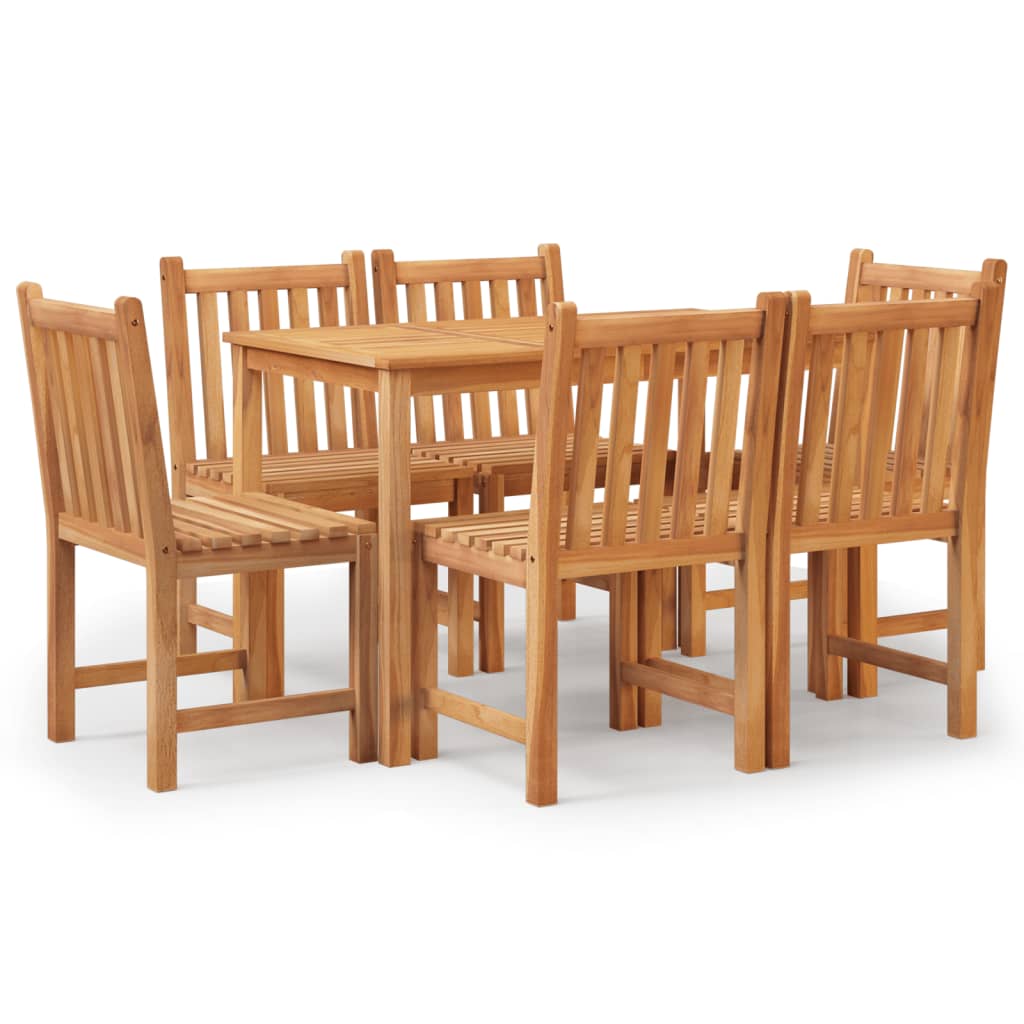 Set da Pranzo da Giardino 7 pz in Legno Massello di Teak cod mxl 42253