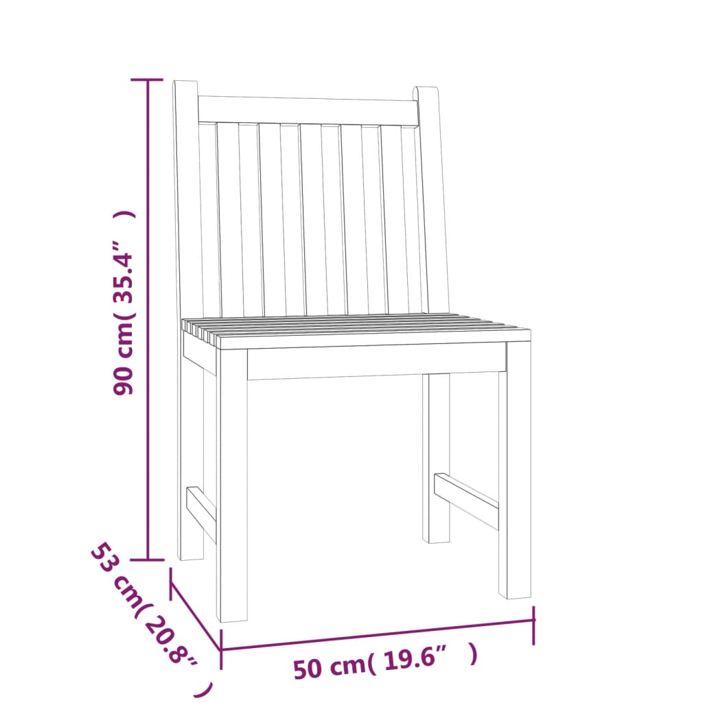 Set da Pranzo da Giardino 7 pz in Legno Massello di Teak cod mxl 42253