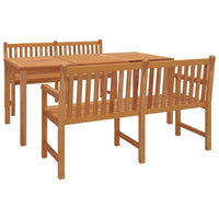 Set da Pranzo per Giardino 3 pz in Legno Massello di Teak 3157156