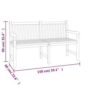 Set da Pranzo per Giardino 3 pz in Legno Massello di Teak 3157156