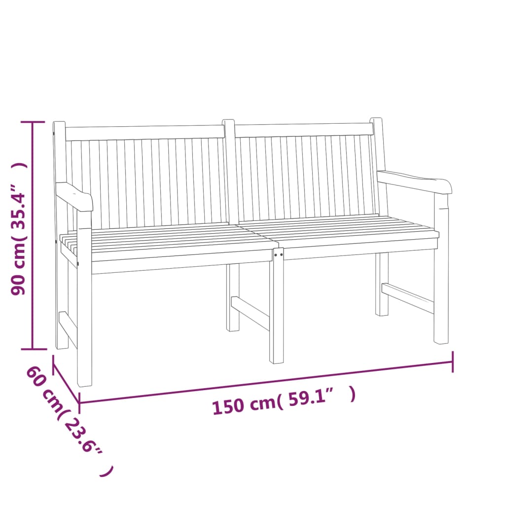 Set da Pranzo per Giardino 4 pz in Legno Massello di Teak cod mxl 36866