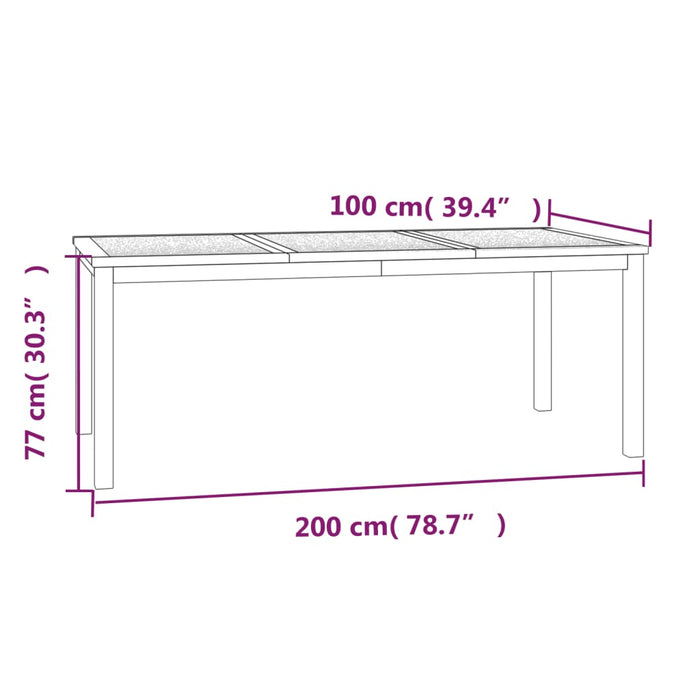 Set da Pranzo per Giardino 3 pz in Legno Massello di Teak cod mxl 43666