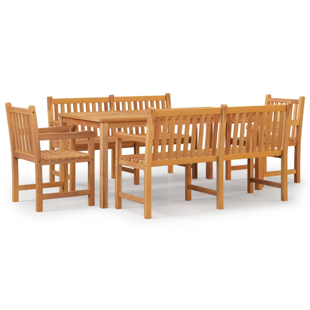 Set da Pranzo per Giardino 5 pz in Legno Massello di Teak 3157170