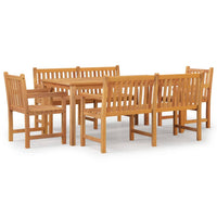 Set da Pranzo per Giardino 5 pz in Legno Massello di Teak cod mxl 35352