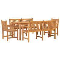 Set da Pranzo per Giardino 5 pz in Legno Massello di Teak 3157170