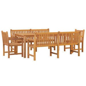 Set da Pranzo per Giardino 5 pz in Legno Massello di Teak 3157173