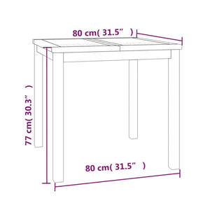 Set da Pranzo per Giardino 5 pz in Legno Massello di Teak 3157178