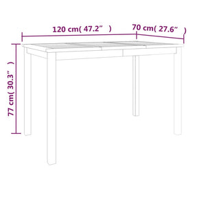 Set da Pranzo per Giardino 5 pz in Legno Massello di Teak cod mxl 47401