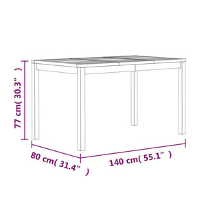 Set da Pranzo per Giardino 5 pz in Legno Massello di Teak cod mxl 53624