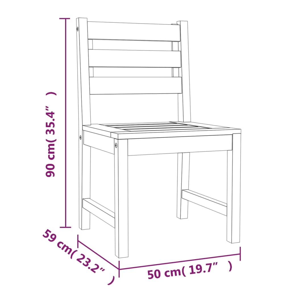 Set da Pranzo per Giardino 5 pz in Legno Massello di Teak cod mxl 43668