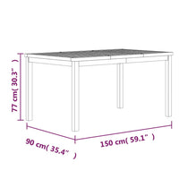 Set da Pranzo per Giardino 5 pz in Legno Massello di Teak cod mxl 43668