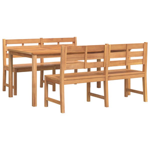 Set da Pranzo per Giardino 3 pz in Legno Massello di Teak 3157199