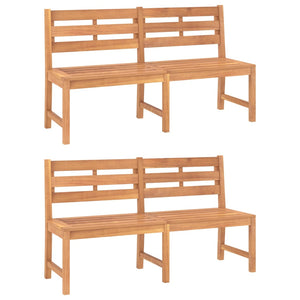 Set da Pranzo per Giardino 3 pz in Legno Massello di Teak 3157199