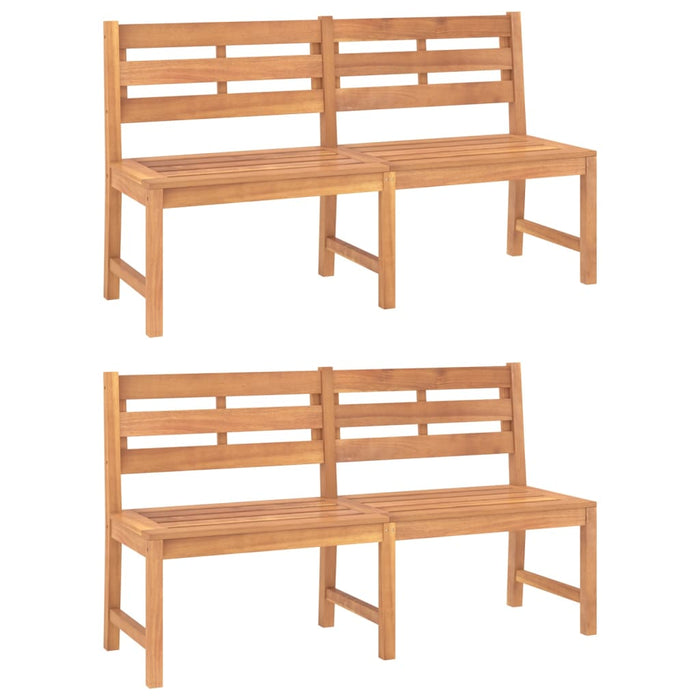 Set da Pranzo per Giardino 3 pz in Legno Massello di Teak 3157199