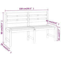 Set da Pranzo per Giardino 3 pz in Legno Massello di Teak 3157199