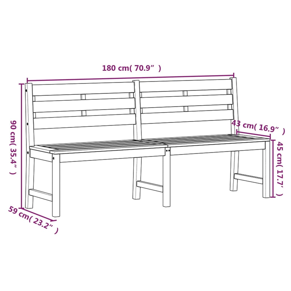 Set da Pranzo per Giardino 3 pz in Legno Massello di Teak cod mxl 37496