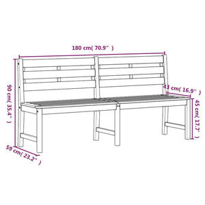 Set da Pranzo per Giardino 3 pz in Legno Massello di Teak cod mxl 37496