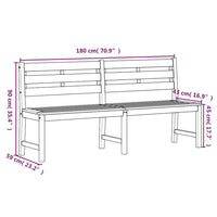 Set da Pranzo per Giardino 3 pz in Legno Massello di Teak 3157202