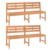 Set da Pranzo per Giardino 4 pz in Legno Massello di Teak cod mxl 43655