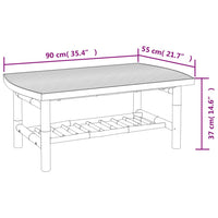 Set Salotto da Giardino 5pz con Cuscini Grigio Scuro Bambù 3156476