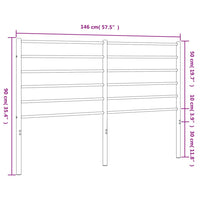 Testiera in Metallo Bianco 140 cm 352401