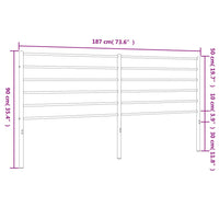 Testiera in Metallo Bianco 180 cm 352404