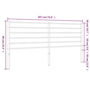 Testiera in Metallo Bianco 180 cm 352404