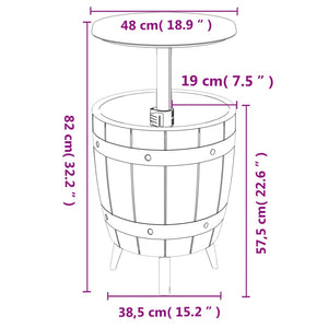 Tavolo Frigo 3 in 1 Polipropilene Nero 364159