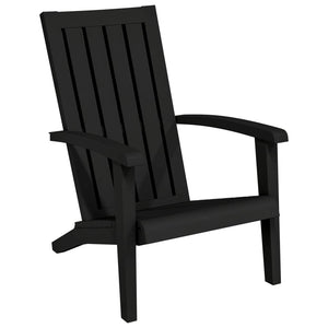 Sedie Adirondack da Giardino 2 pz in Polipropilene Nero 364167