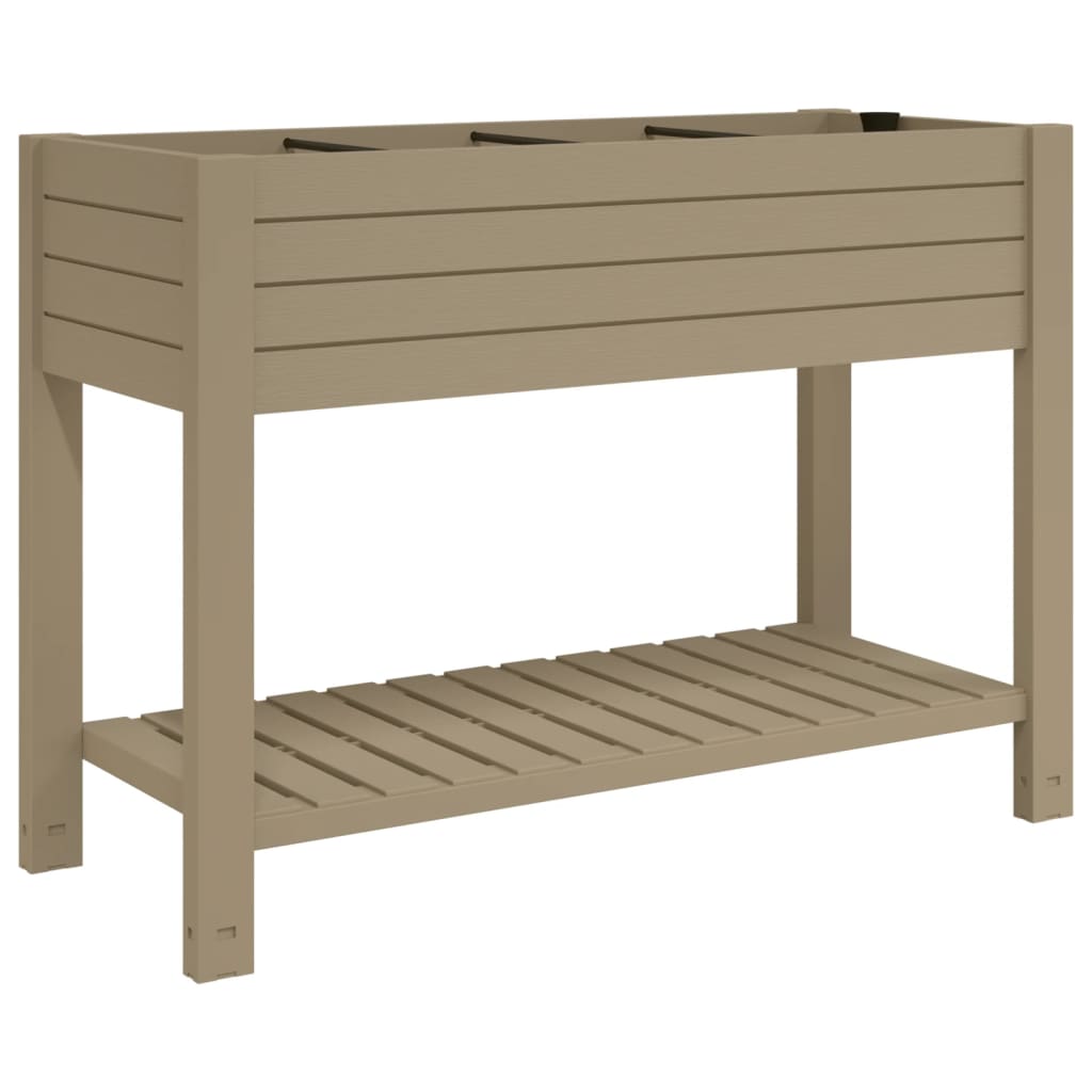 Fioriera da Giardino Marrone Chiaro 110x45x79 cm Polipropilenecod mxl 103385