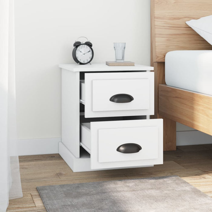 Comodino Bianco 39x39x47,5 cm in Legno Multistratocod mxl 121257