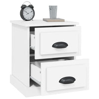 Comodino Bianco 39x39x47,5 cm in Legno Multistrato 816144