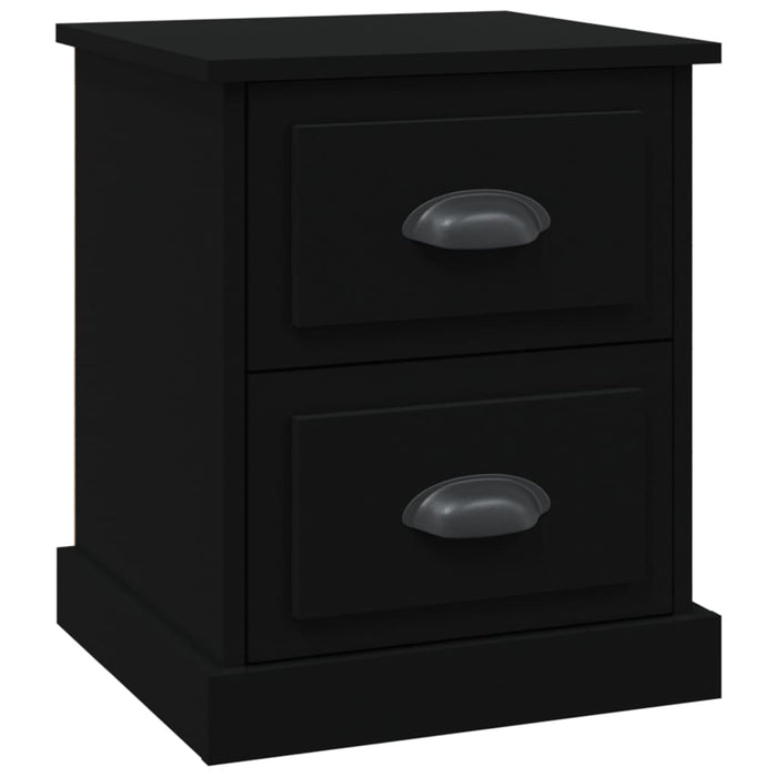 Comodino Nero 39x39x47,5 cm in Legno Multistrato 816146