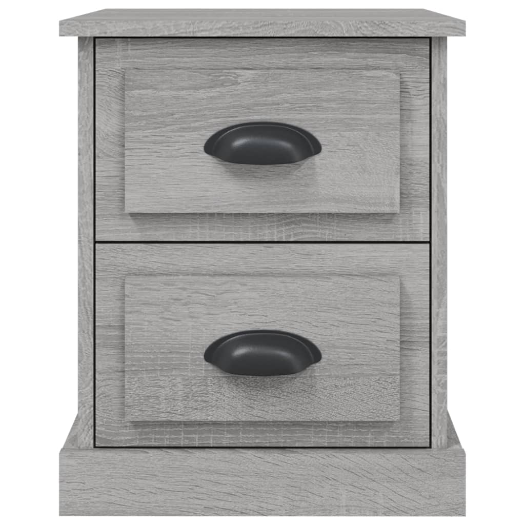 Comodino Grigio Sonoma 39x39x47,5 cm in Legno Multistrato 816156