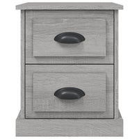 Comodino Grigio Sonoma 39x39x47,5 cm in Legno Multistrato 816156