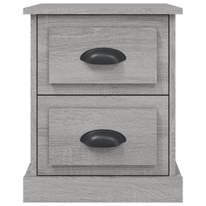 Comodino Grigio Sonoma 39x39x47,5 cm in Legno Multistrato 816156