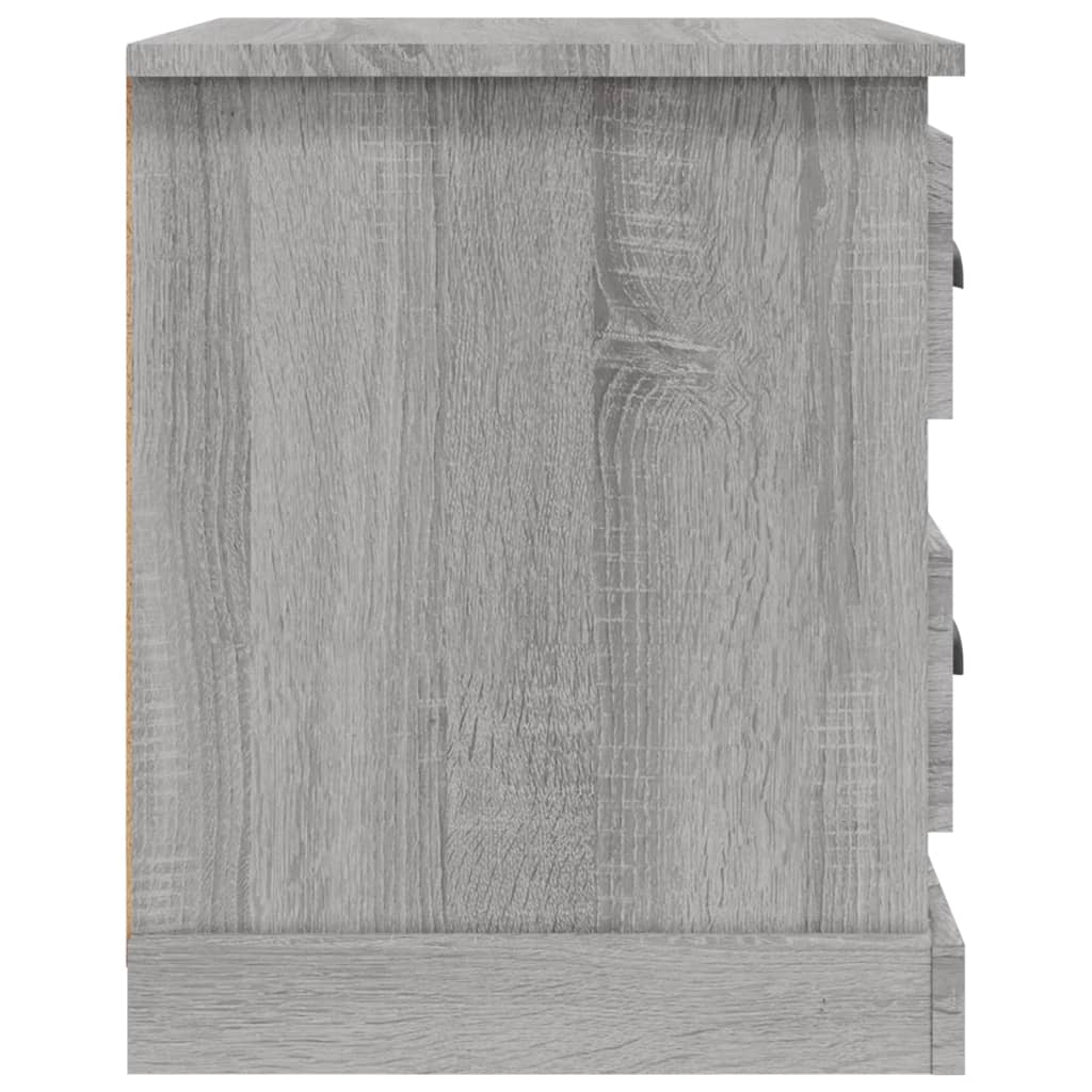 Comodino Grigio Sonoma 39x39x47,5 cm in Legno Multistrato 816156