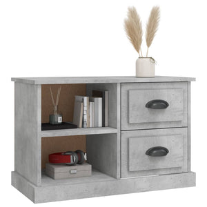 Mobile Porta TV Grigio Cemento 73x35,5x47,5cm Legno Multistrato 816172