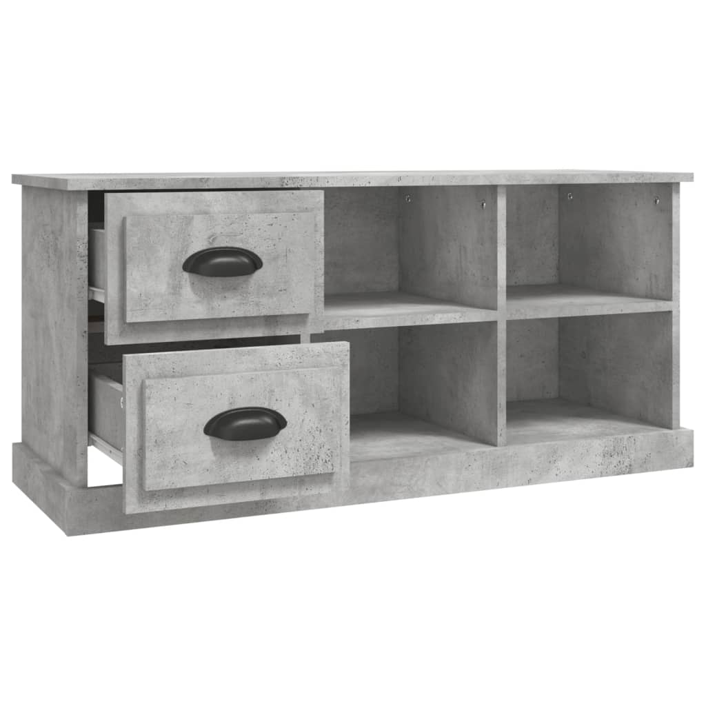 Mobile TV Grigio Cemento 102x35,5x47,5 cm in Legno Multistrato 816180