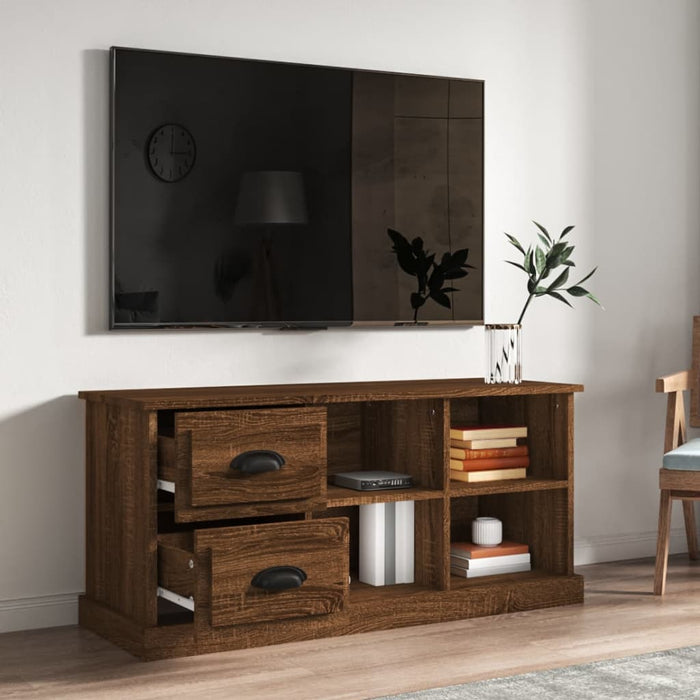 Mobile TV Rovere Marrone 102x35,5x47,5 cm in Legno Multistrato 816183